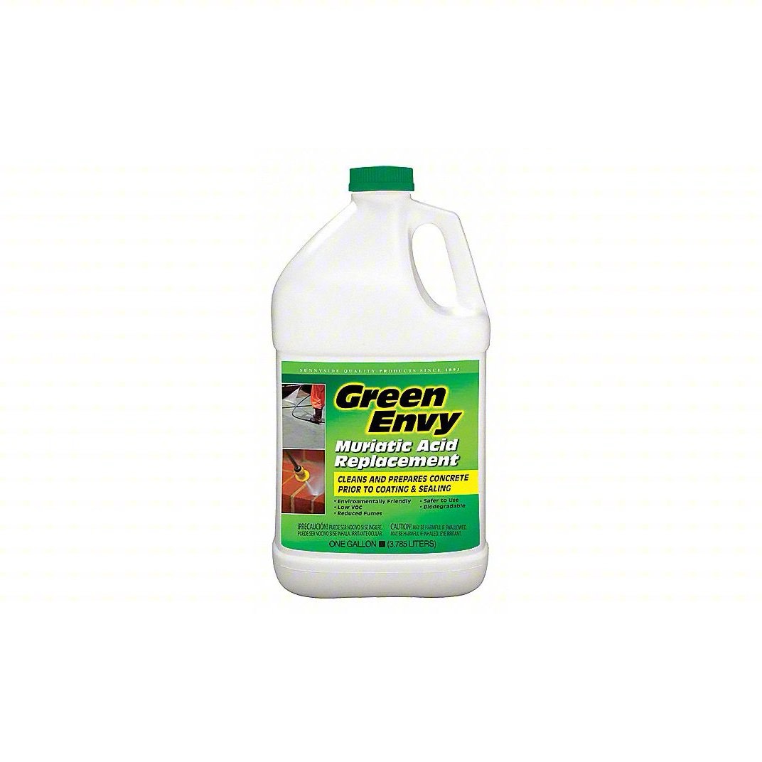 GREEN ENVY Masonry Cleaner: 1 gal Container Size, Liquid, Muriatic Acid Repl