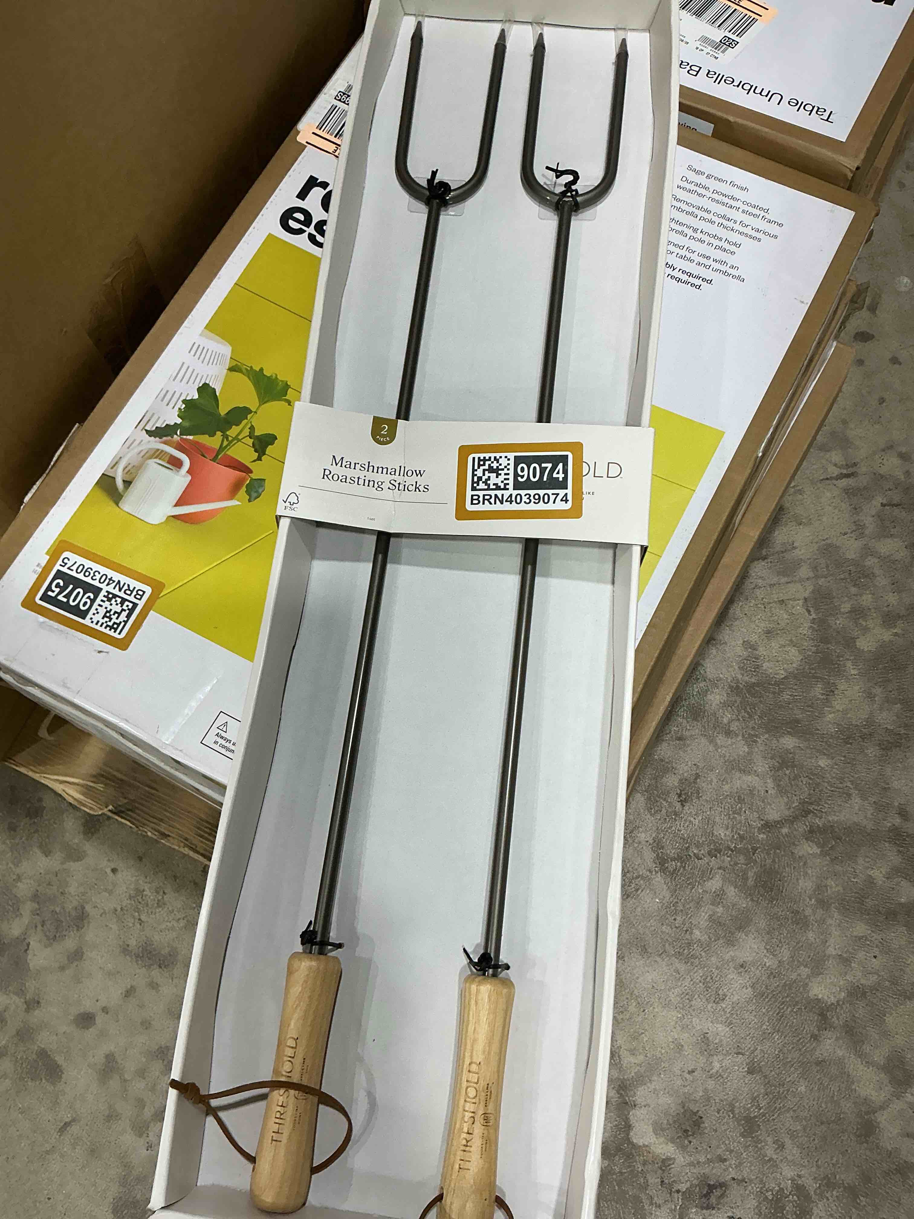 Condition photo showing Good Condition for 2pc marshmallow roasting log tong sticks black - threshold™