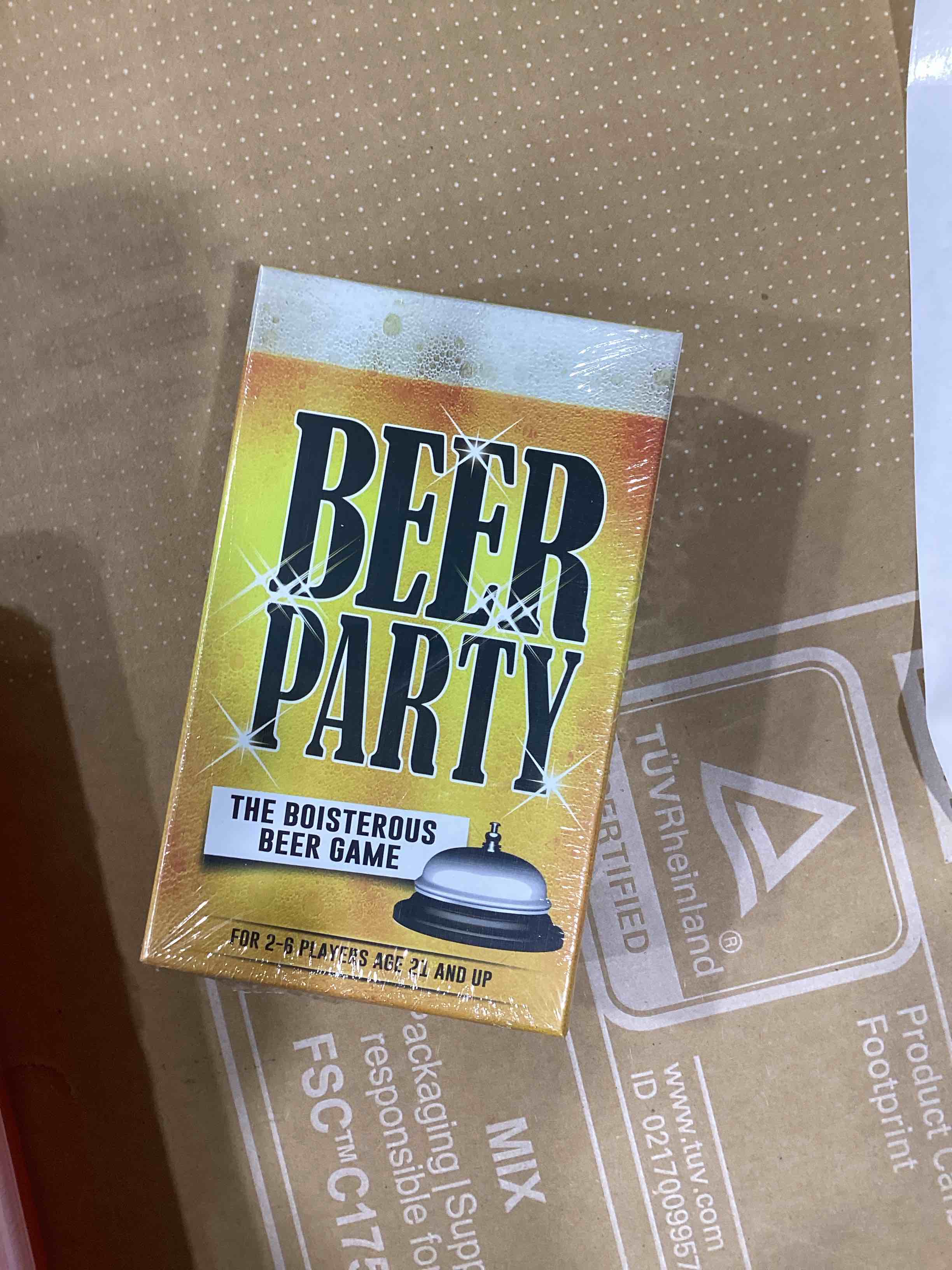 Condition photo showing New/Like New for beer party game