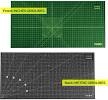 large 23" x 47" self healing sewing mat, werkwise rotary cutting board, double sided 5-ply 23x47 inch mat for quilting, sewing, fabric, & crafts, designed for use with rotary cutters (green & black)