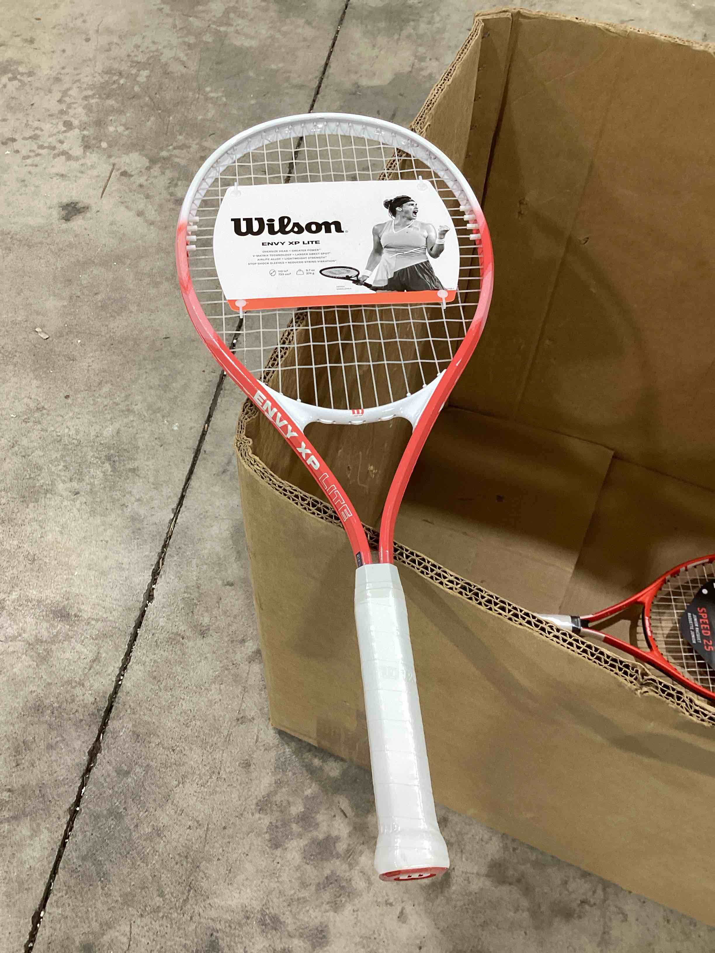 Wilson Envy XP Racquets - Orange: Aluminum Alloy, 112 sq in Head Size Tennis Racquet