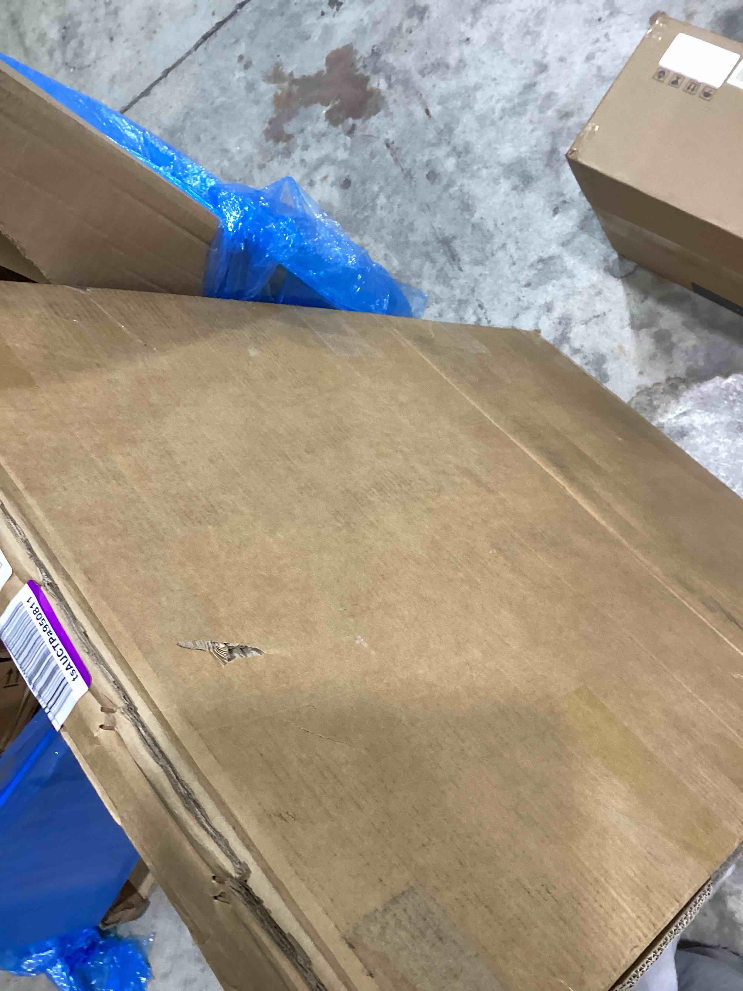 Condition photo showing Good Condition for bamboo cutting board double sided 28” x 18” with juice groove, large wooden cutting boards for kitchen, wood chopping board with side handles for fruit, meat, kneading dough 27.6"l x 17.7"w