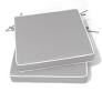 crestlive products 2 pc outdoor chair cushion 17.1-in x 17.1-in 2 -piece light gray patio chair cushion