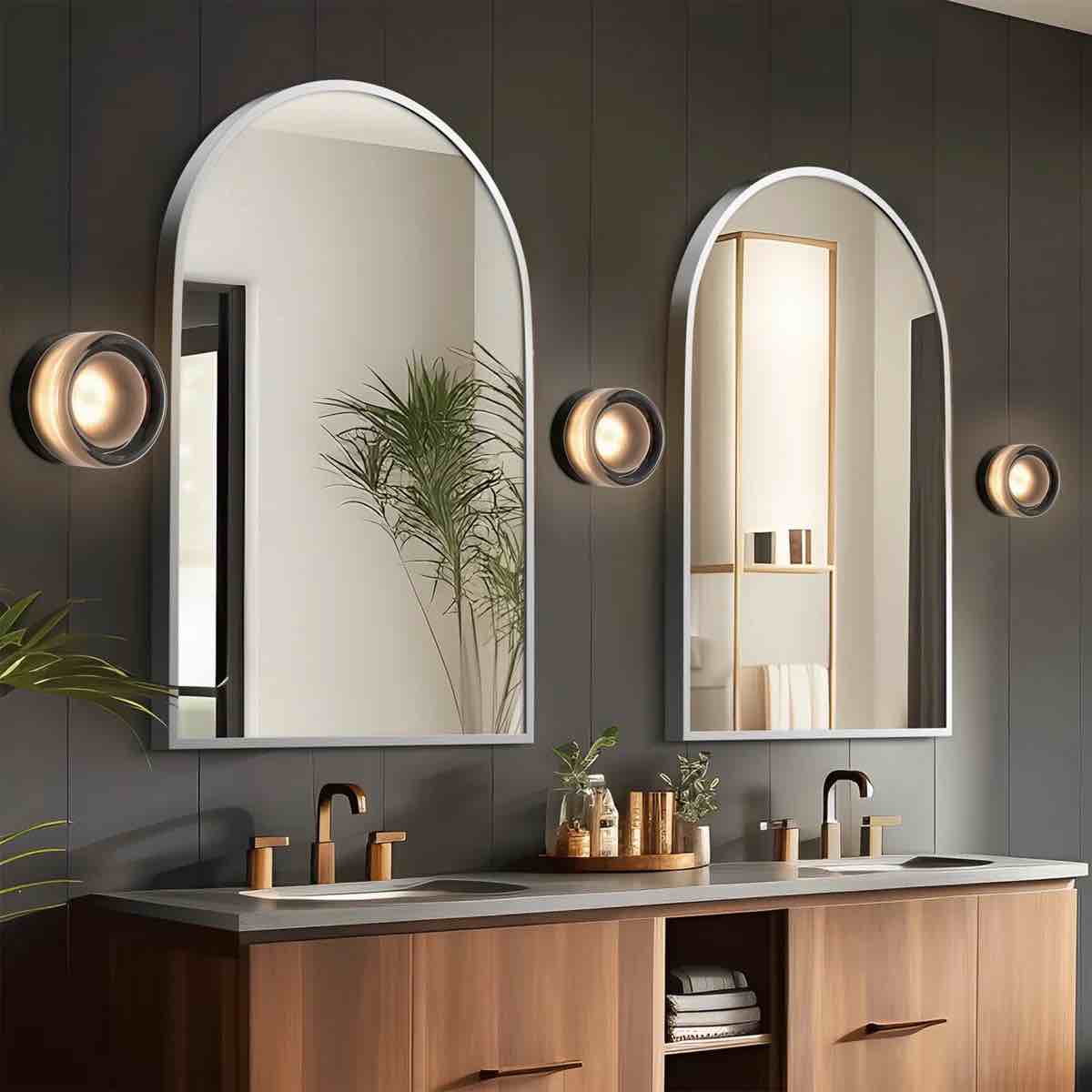 adalat led dimple flush mounted sconce set of two