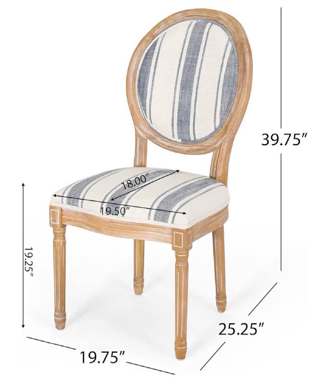 Condition photo showing New/Like New for christopher knight home phinnaeus dining chair, set up two rubber wood, dark blue