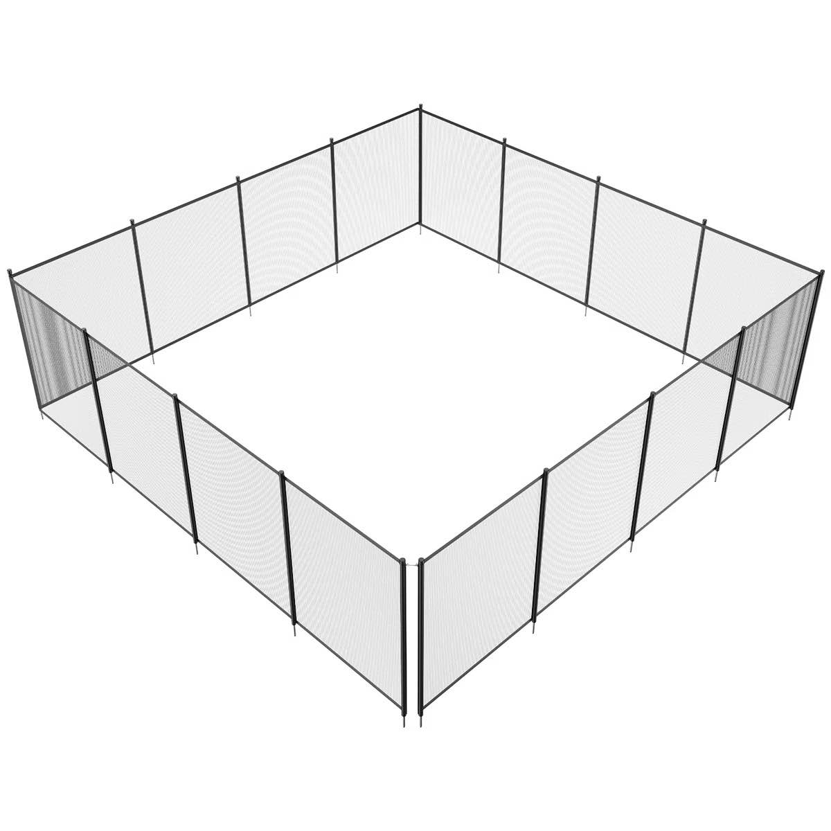Condition photo showing New/Like New for vevor pool fence for inground pools size: 48 ft w x 4 ft h