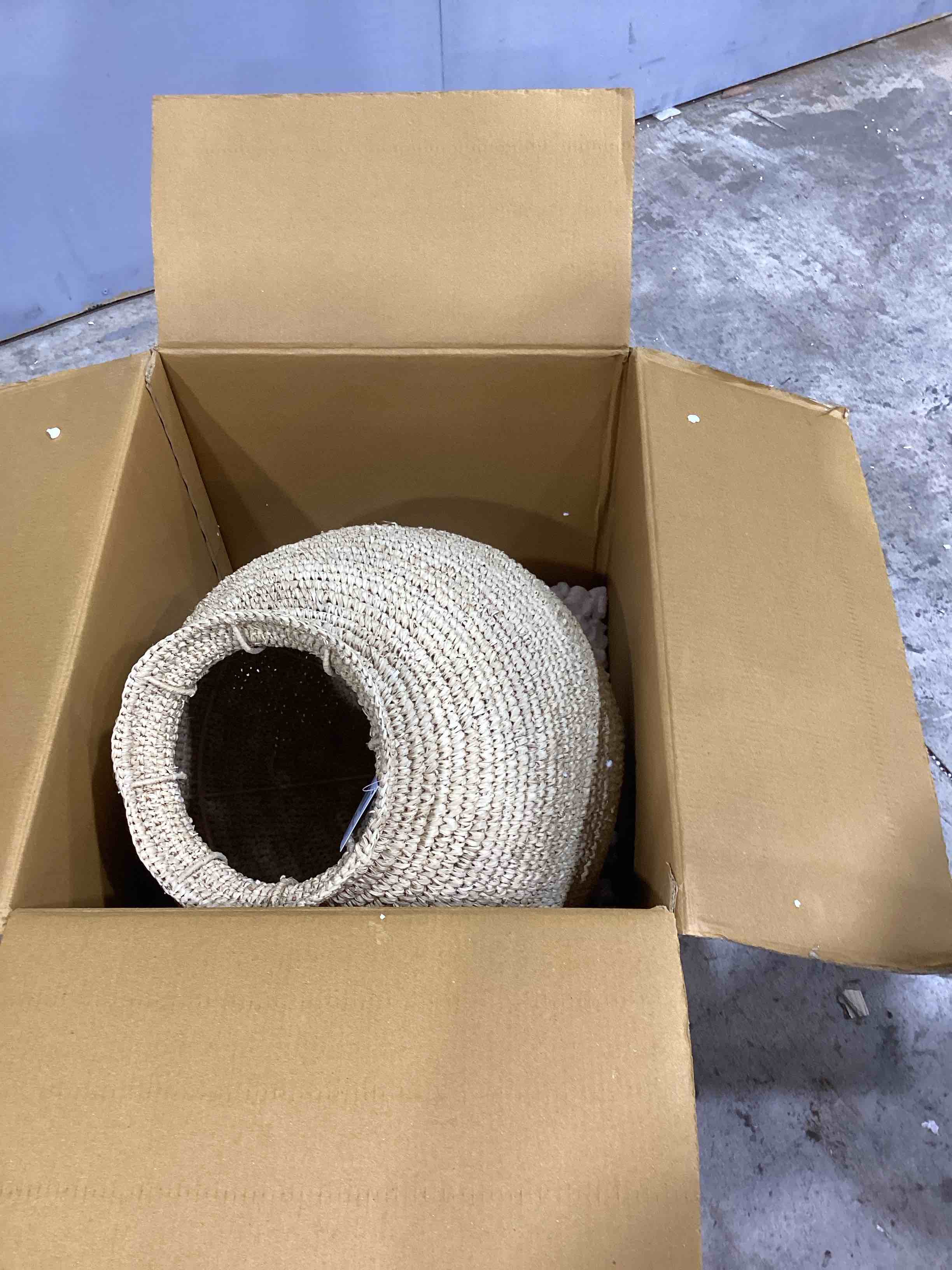 Condition photo showing New/Like New for napa home & garden remi woven vase large large natural