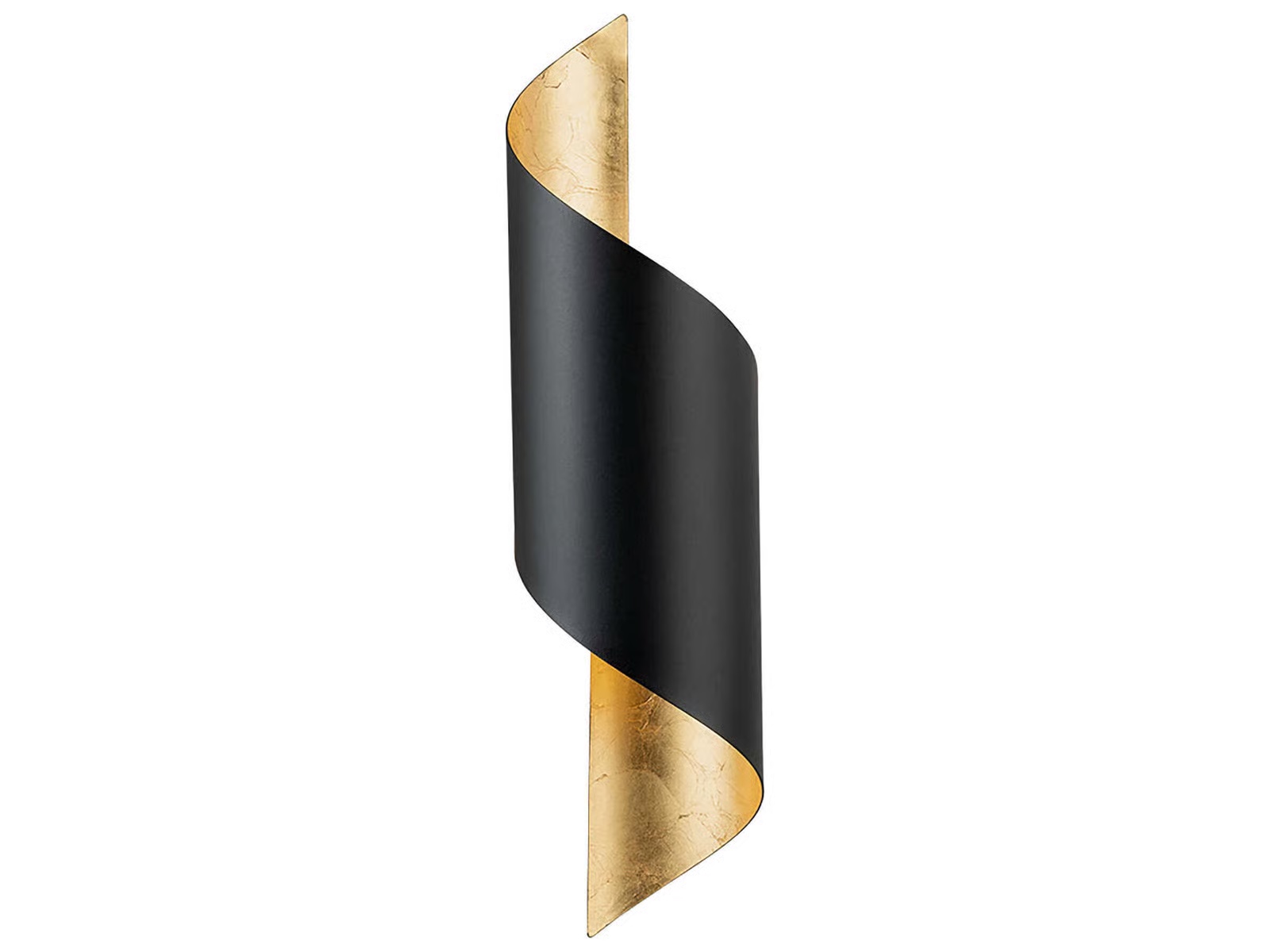 thesis jabaloyas 1-light modern wall sconce in black and gold set of 2