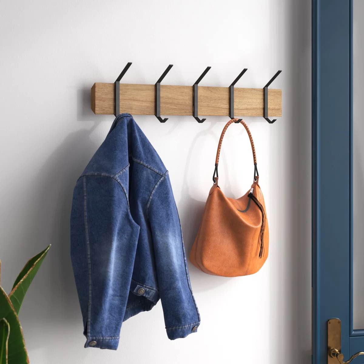 garfinkel wall 5 - hook wall mounted coat rack