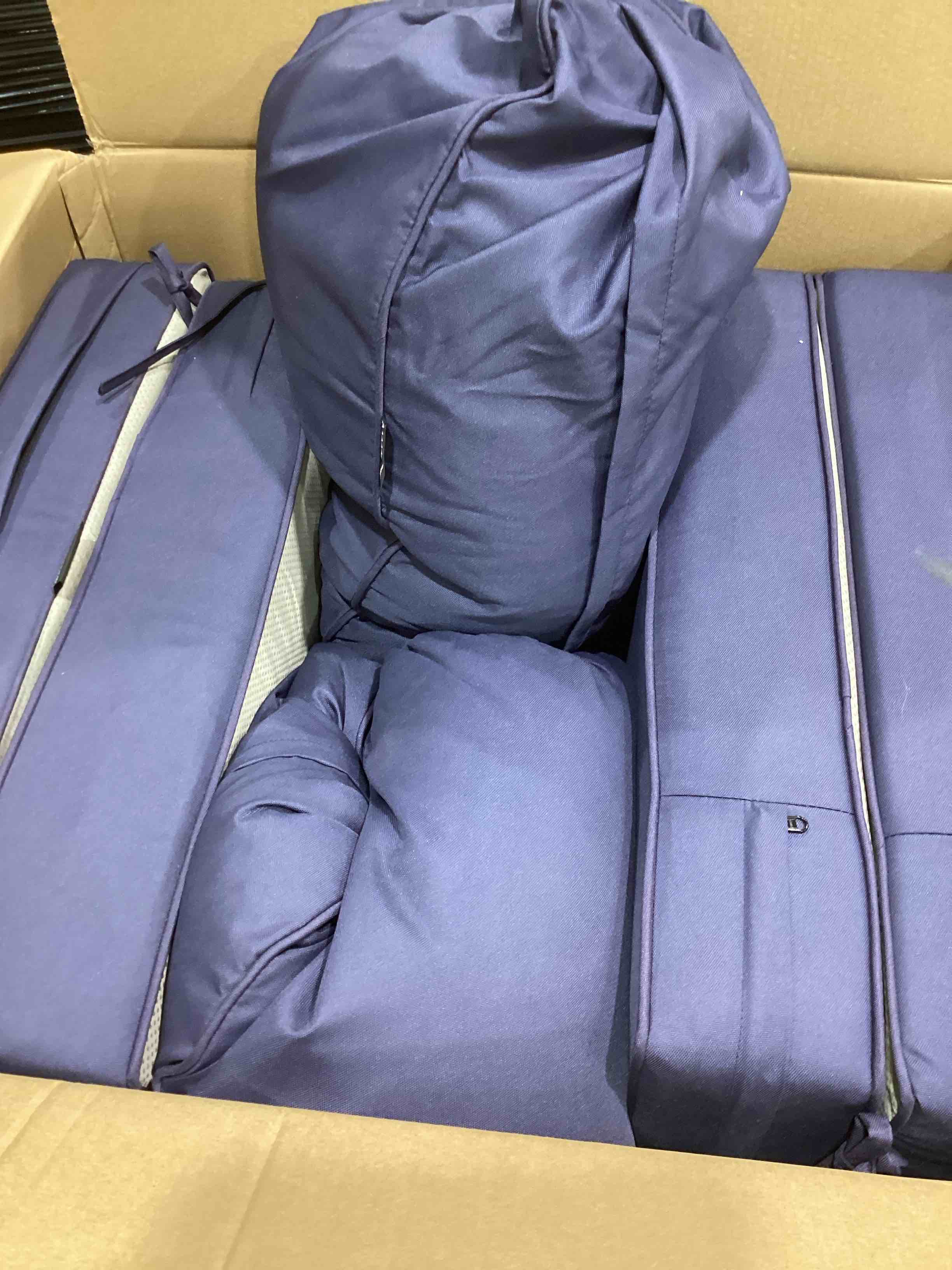 Condition photo showing Good Condition for 6" thick outdoor cushions 22x24x6, deep seat patio cushions with removable cover, waterproof & fade resistant replacement for wicker chair, loveseat, sofa set