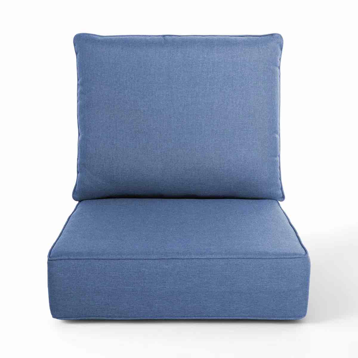 6" thick outdoor cushions 22x24x6, deep seat patio cushions with removable cover, waterproof & fade resistant replacement for wicker chair, loveseat, sofa set