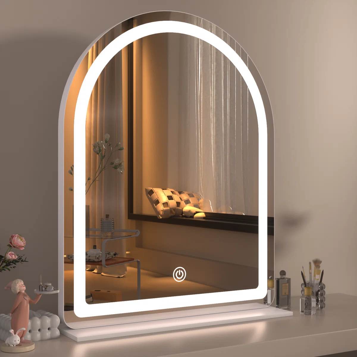 lighted makeup mirror, hollywood vanity mirror with lights