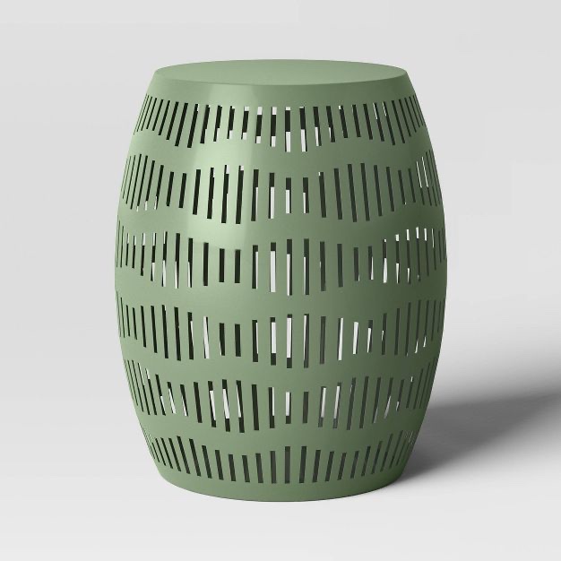 Metal Cutout Round Patio Table Green - Room Essentials