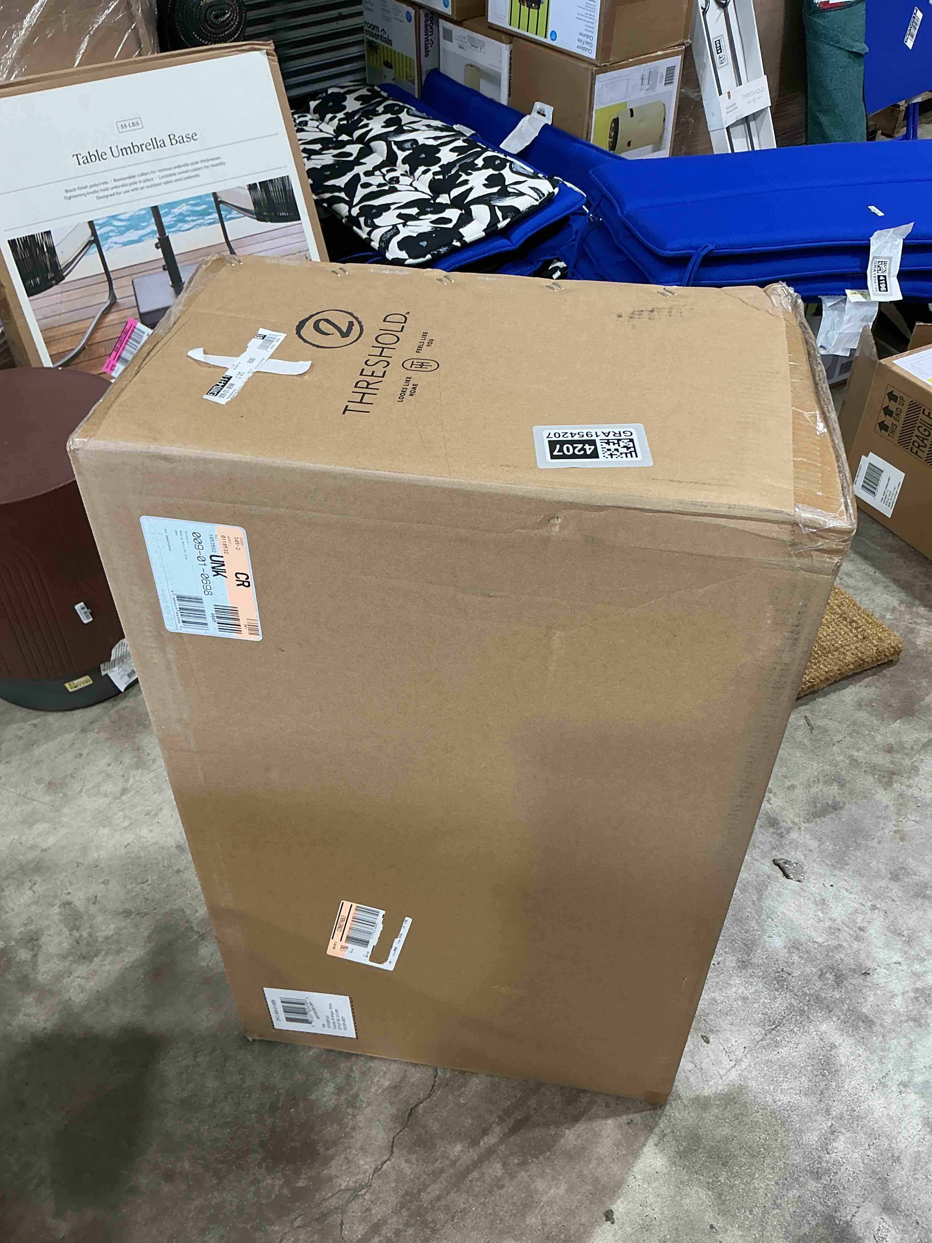 henning folding patio dinning chair gray - threshold