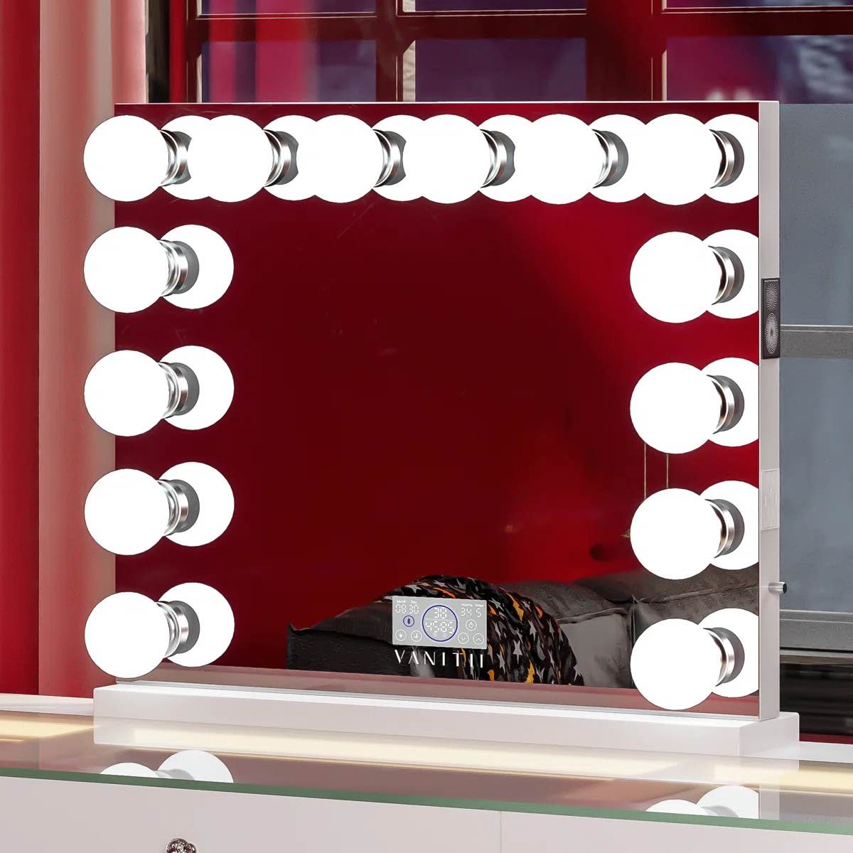 latitude run torstein metal flat led mirror size: 27" x 31.5"