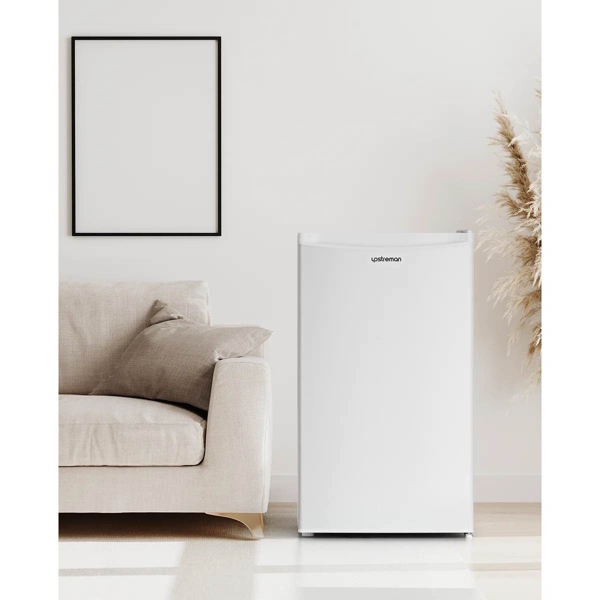 3.2 Cu.Ft Freestanding Mini Fridge With Freezer and Reversible Door,ENERGY STAR