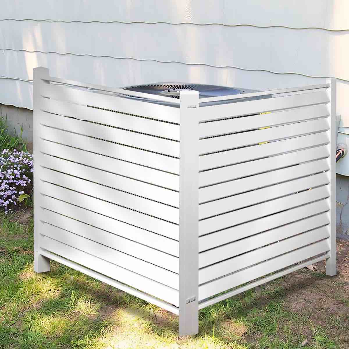 48 in. H x 48 in. W (2 Panels) Blinds Vinyl Privacy Fence Panel