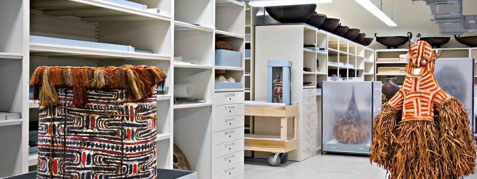 large white electric metal shelving