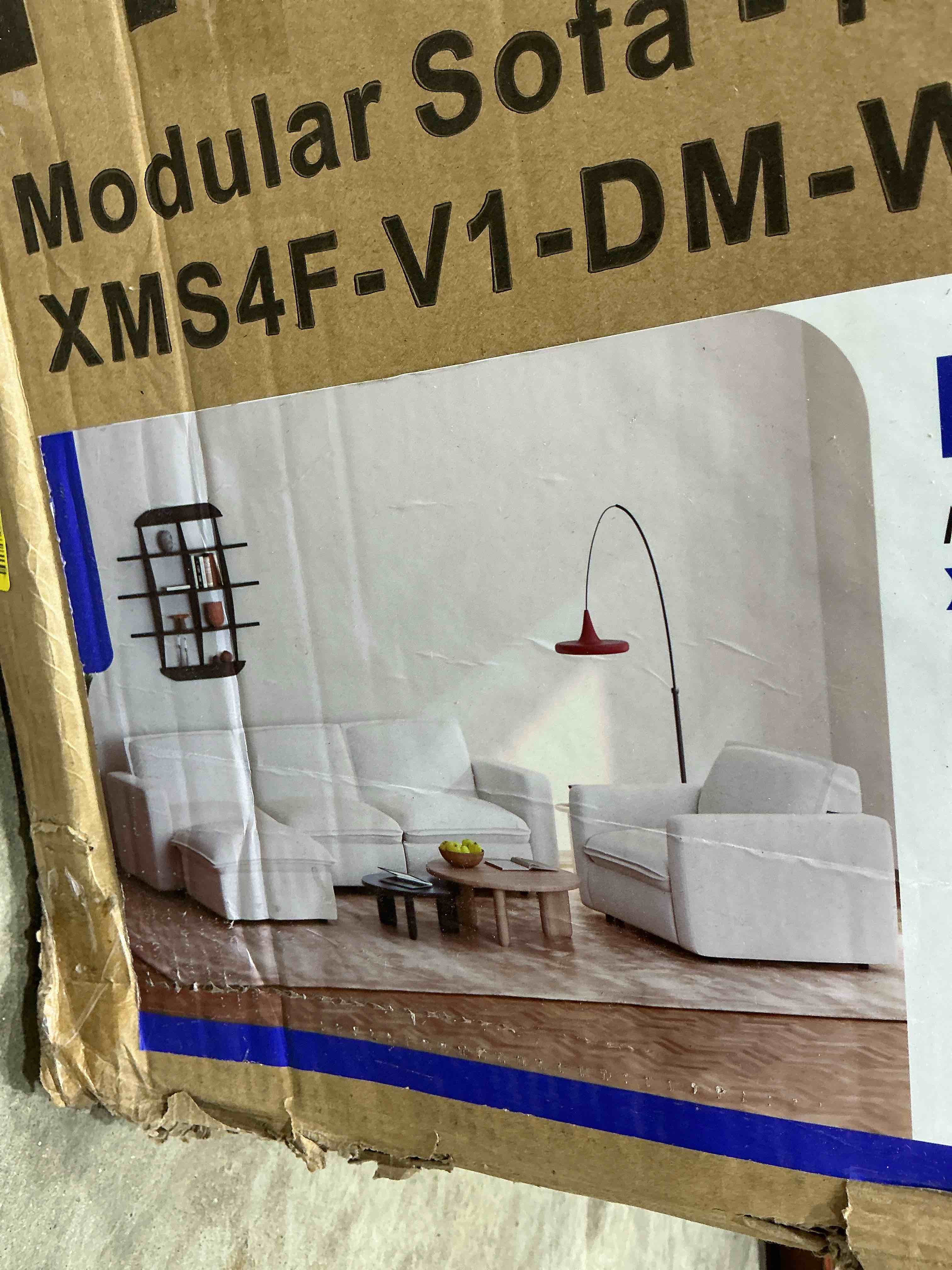 Flexispot modular sofa, power armless recliner XMS4F – V1 – DM – W