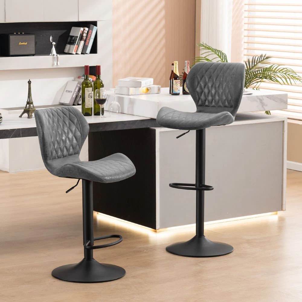 HOMYKA Swivel Adjustable Height Stool Set of 2 Brand: HOMYKA