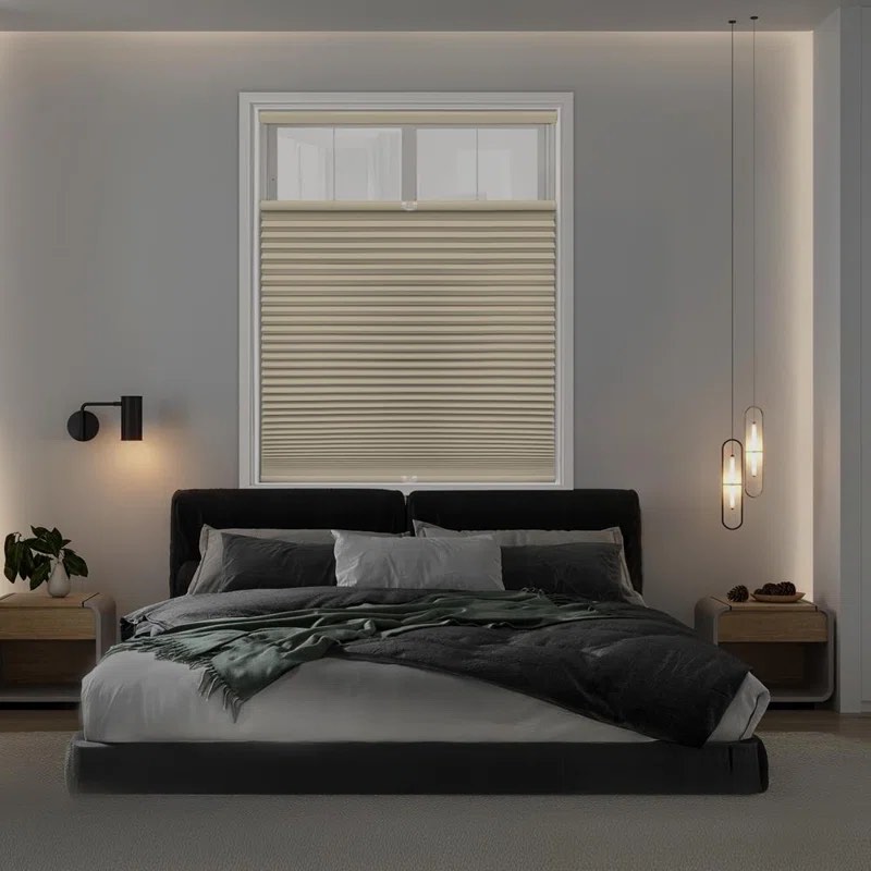 Symple Stuff Blackout Top Down Bottom Up Cellular Shade Length & Width: 31.5" W x 48" L, Color: Ivory