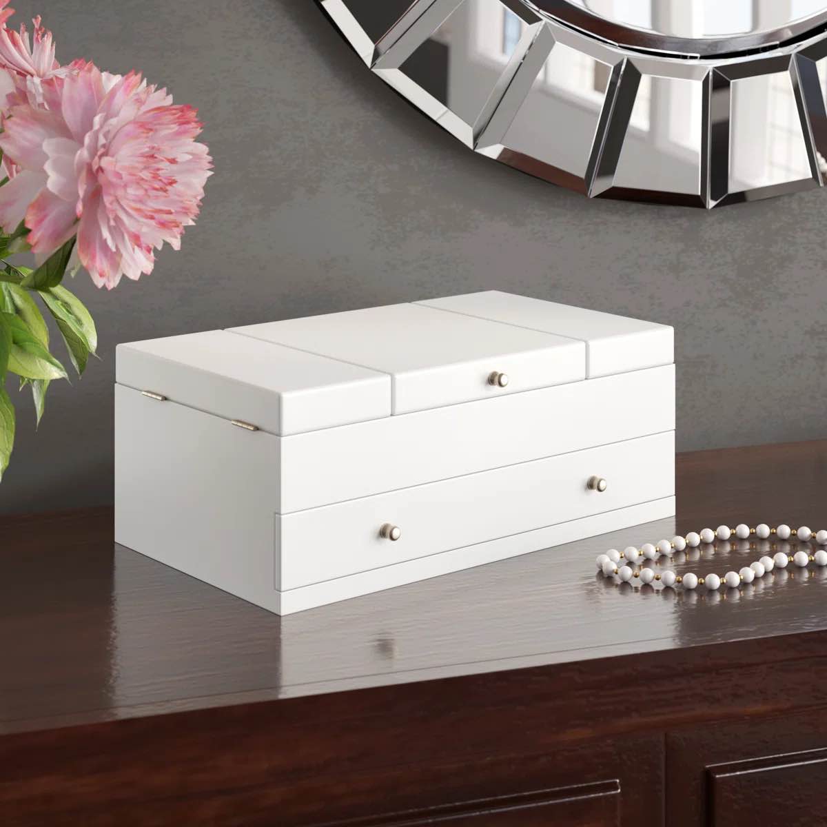 Wood Jewelry Box + Drawers By Alcott Hill
