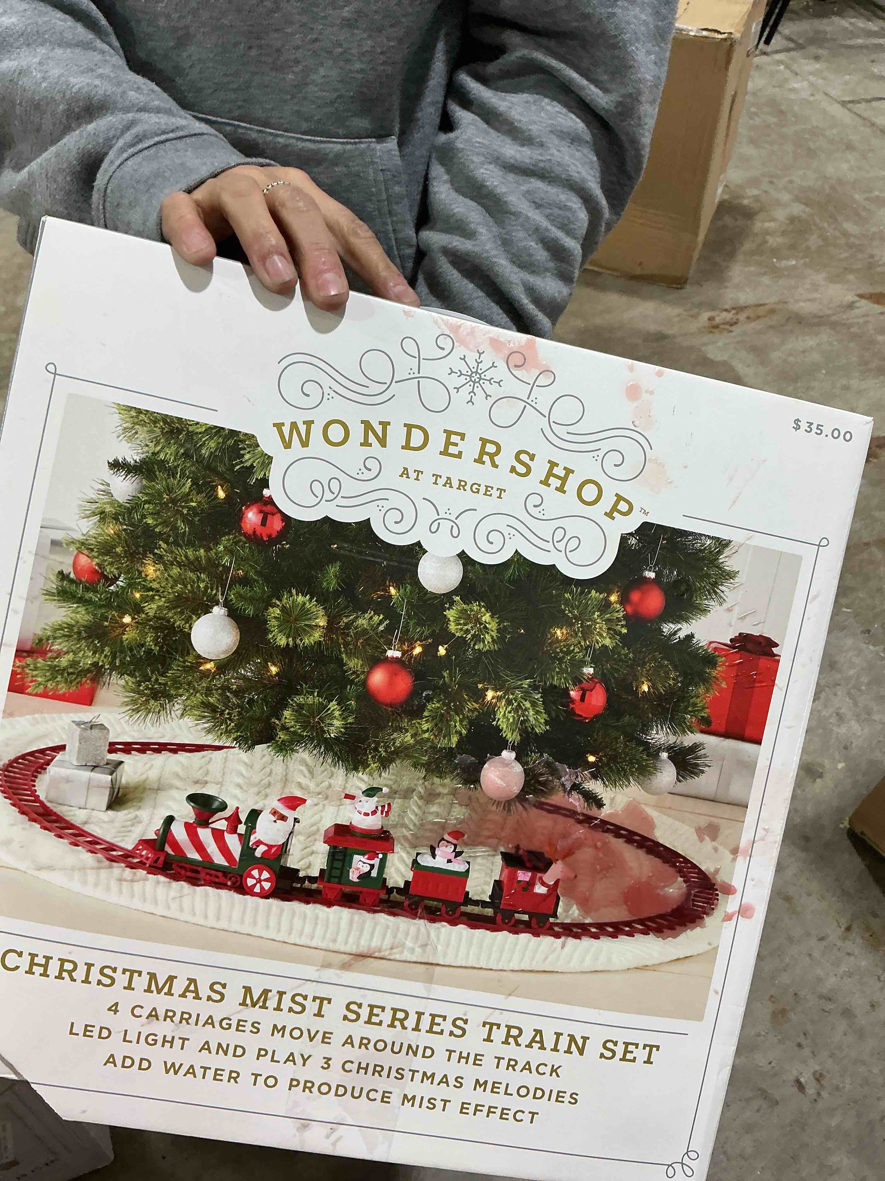 Happy Holidays Lights & Musical Sign Sound Activated Play Christmas Songs Carols