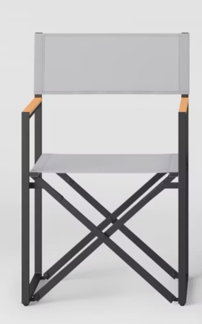 Henning Folding Patio Dinning Chair Gray - Threshold