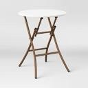 French Cafe Folding Round Patio Bistro Table White - Threshold