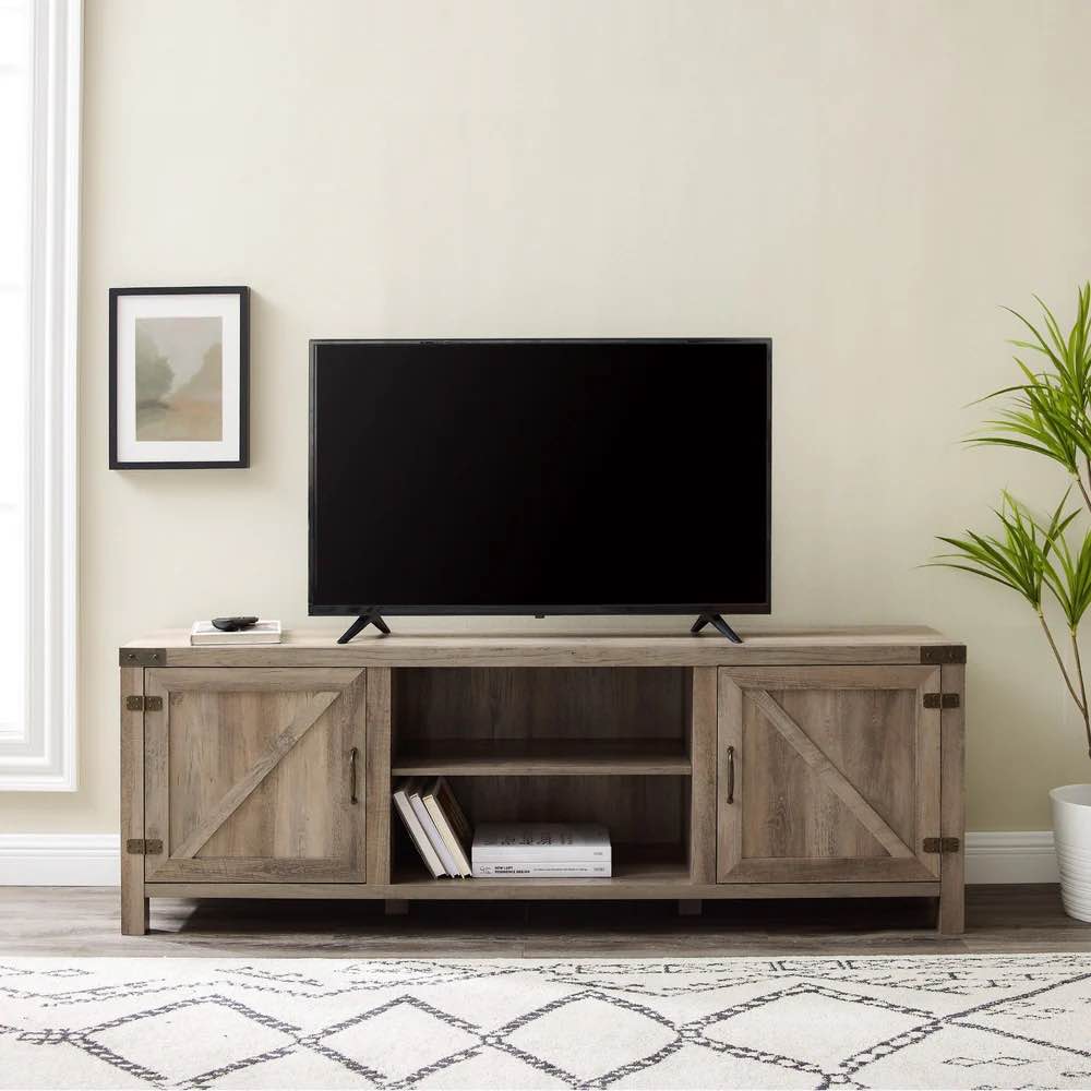 WE Furniture 70  Modern Farmhouse Styled TV Stand