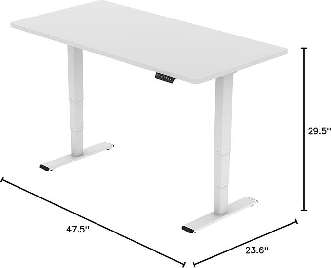 Condition photo showing New/Like New for FLEXISPOT E6 Essential Dual Motor Standing Desk Frame 3 Stages Electric Height Adjustable Stand Up Desk Frame Only (White)