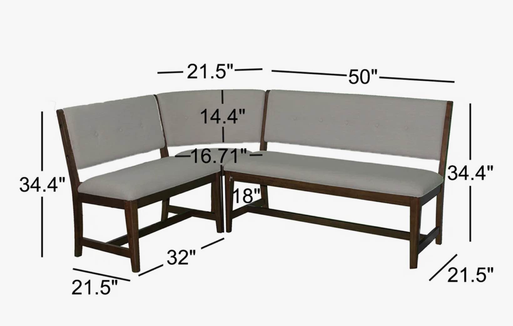 Condition photo showing Good Condition for Two Christan Benches By Wade Logan two boxes for pick up