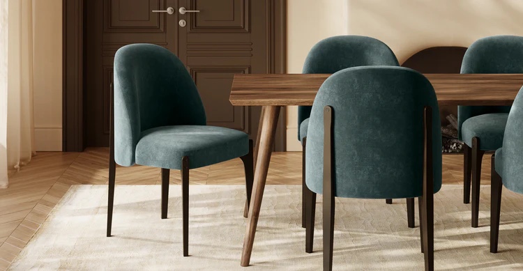 Condition photo showing As Is for Cleo Extension Dining Table (71"-110")