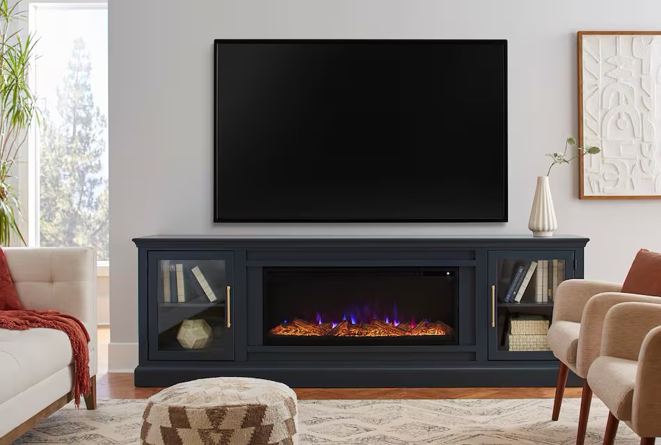 fireplace tv stand 