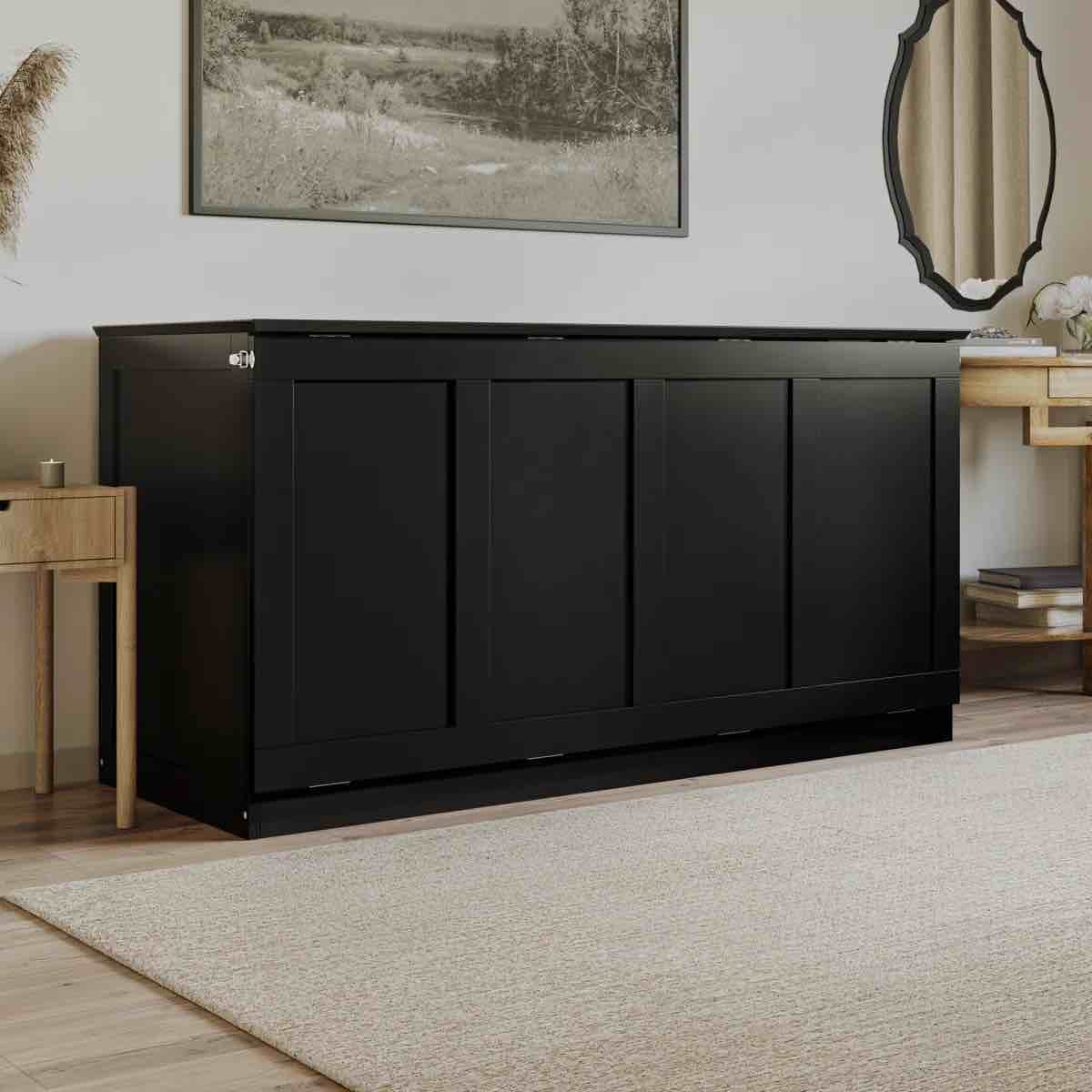 westfield low profile wood murphy bed chest