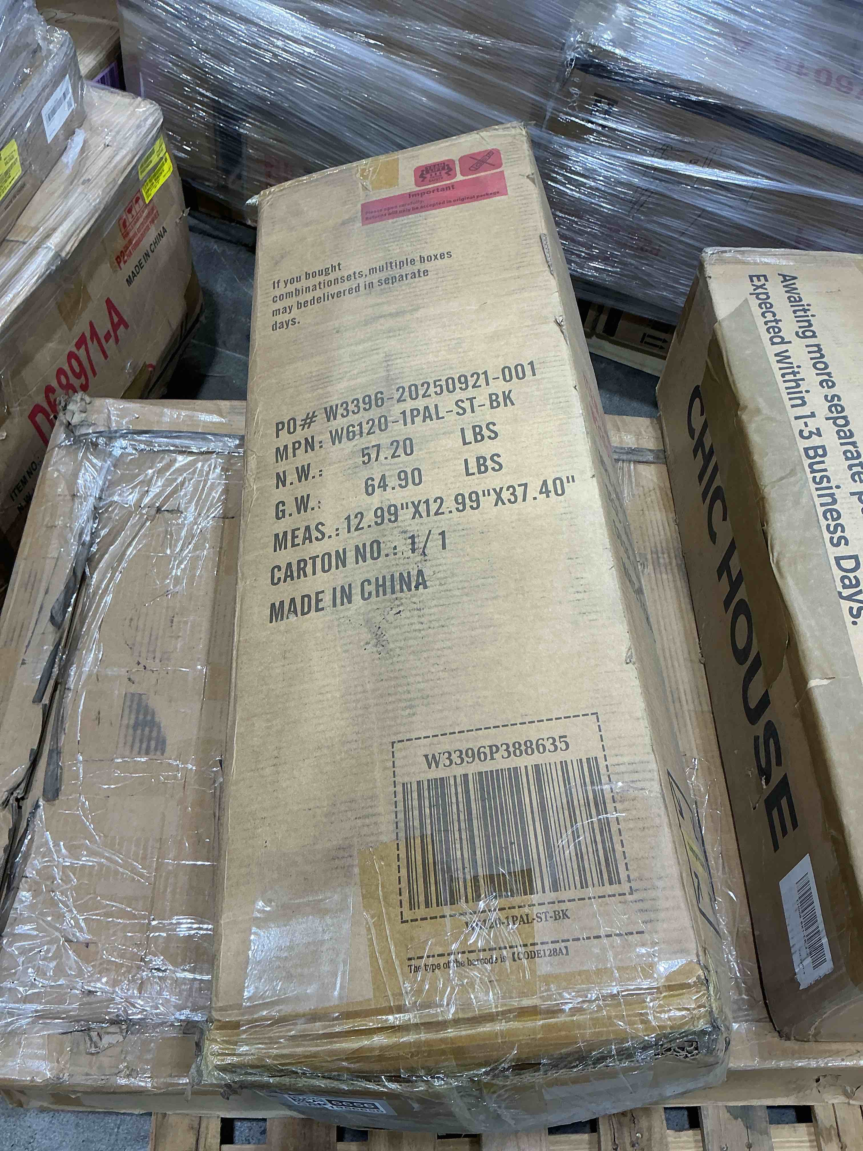 Condition photo showing Good Condition for 6 - modules upholstered sectional with cushions & pillows, no assembly required modern chenille cloud sofa, free combination, compression packaging design, sofa bed for living room- incomplete 