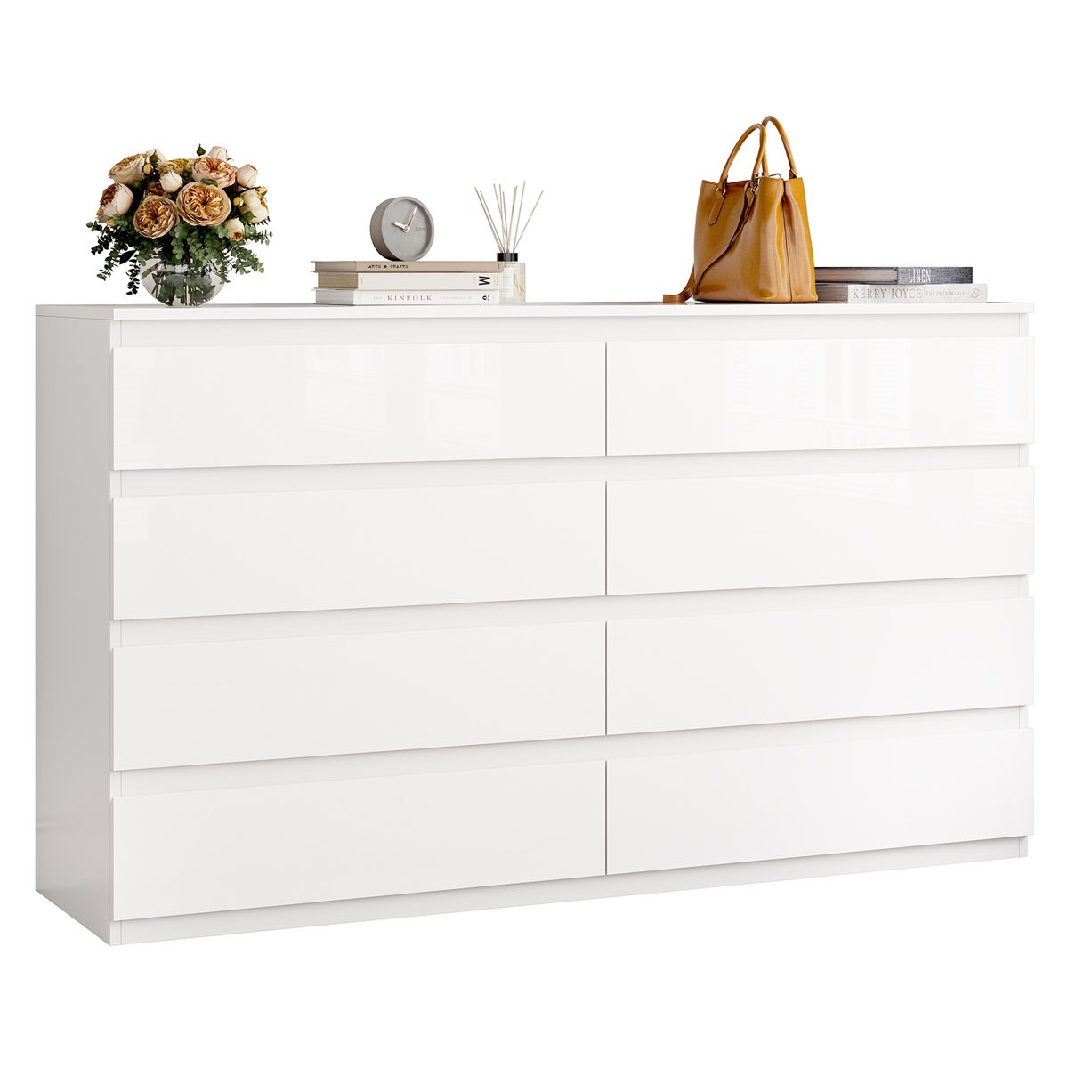 8 drawer 55.1" w double dresser