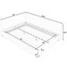 Condition photo showing As Is for corner bed with grid design, modern space-saving daybed, (incomplete)