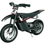 Razor MX125 Dirt Rocket Electric-Powered Bike with Authentic Motocross Geometry, Rear-Wheel Drive,100-watt, high-Torque, Chain-Driven Motor, for Kids 7+, black and red