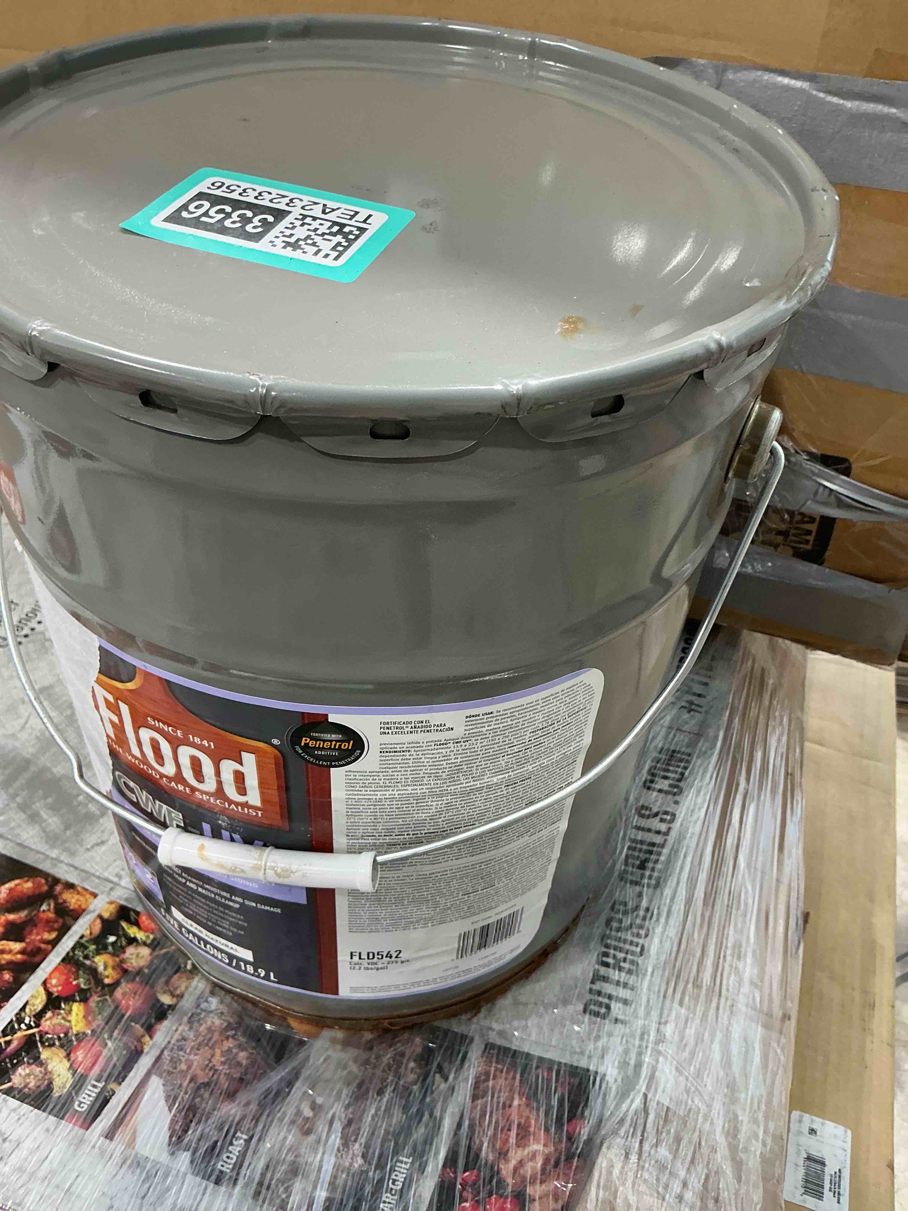 Flood 5 Gallons Redwood Transparent CWF-UV Exterior Wood Stain