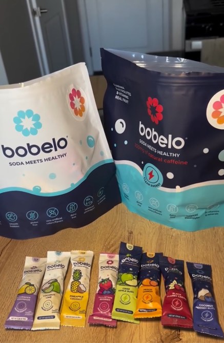 Bobelo soda meats, healthy 100 mg of natural caffeine 40 count four flavor variety pack