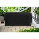 Keter Samoa 70 Gallon Durable Resin Outdoor Deck Box Storage Organization, Gray