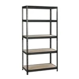 WORKPRO Steel 5-Tier Storage Shelf Unit 72-Inch-H x 36-Inch-W x 18-Inch-D, 4000lb Total Capacity, Bl
