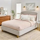 Better homes and gardens boucle bed queen wheat