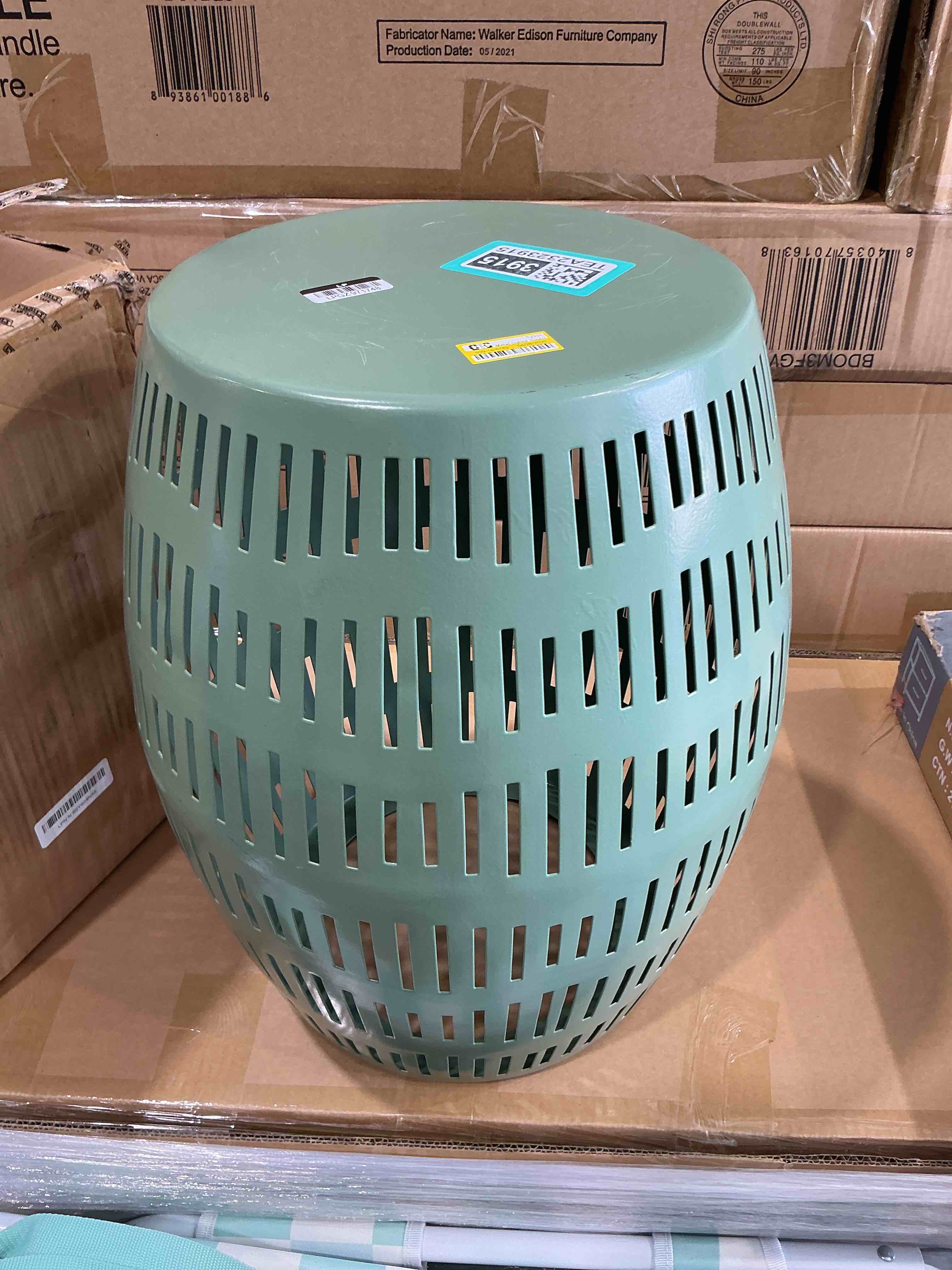 Metal Cutout Round Patio Table Green - Room Essentials