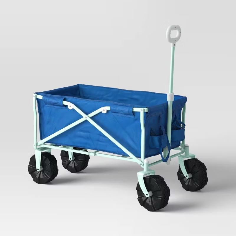 Flat Folding Wagon without Cargo Net Blue - Sun Squad