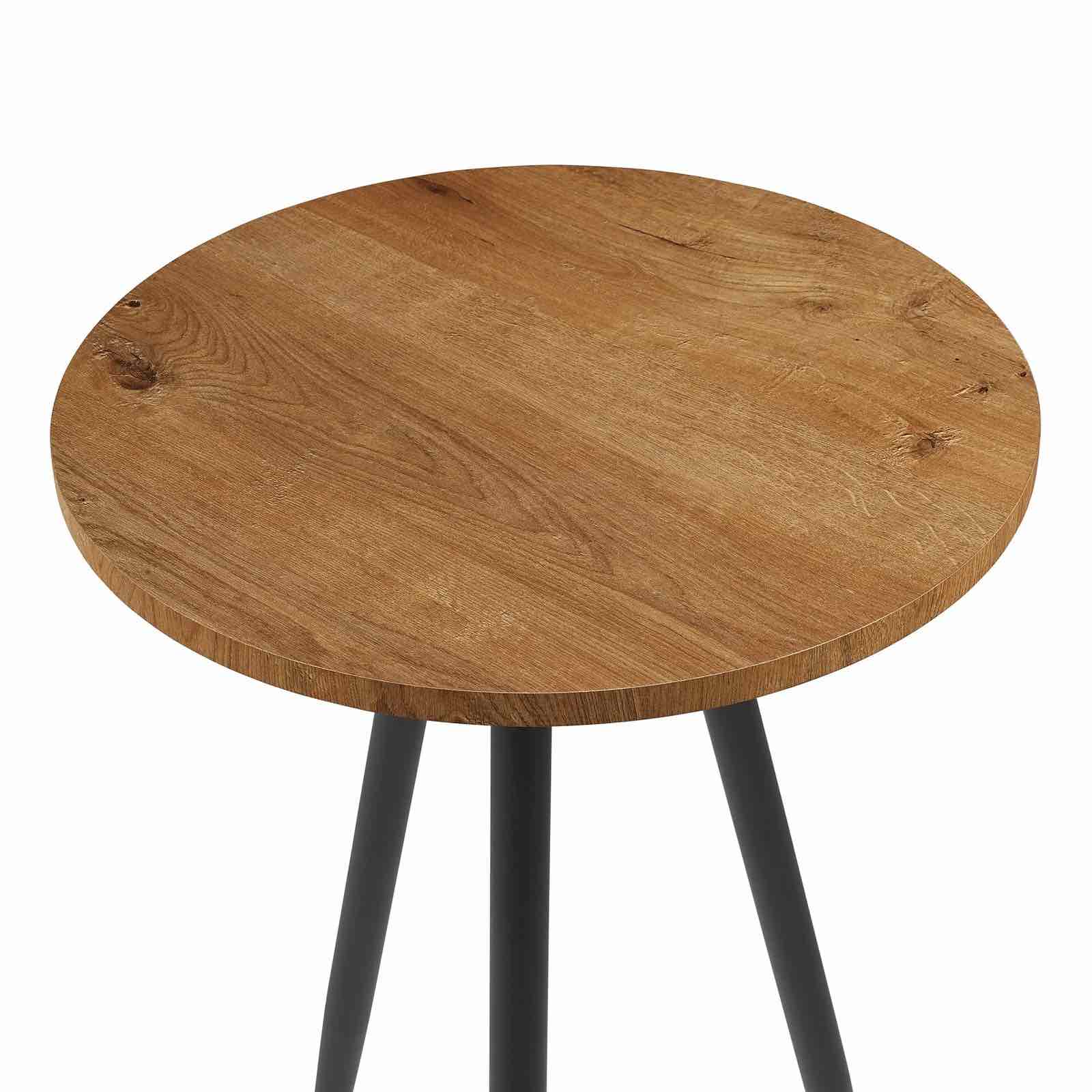 16" 3-Leg Glam Side Table - Grey UV Marble/ Chrome