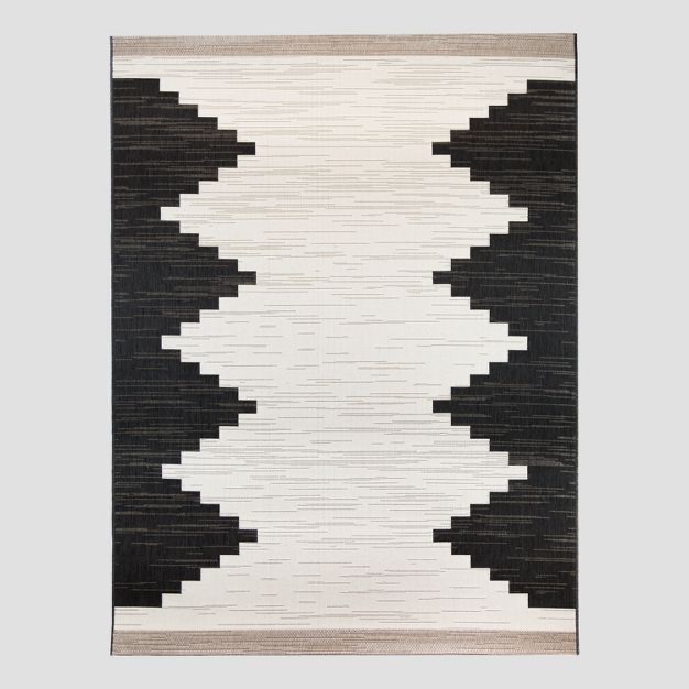 3'11"x5'7" mod desert outdoor rug neutral - threshold