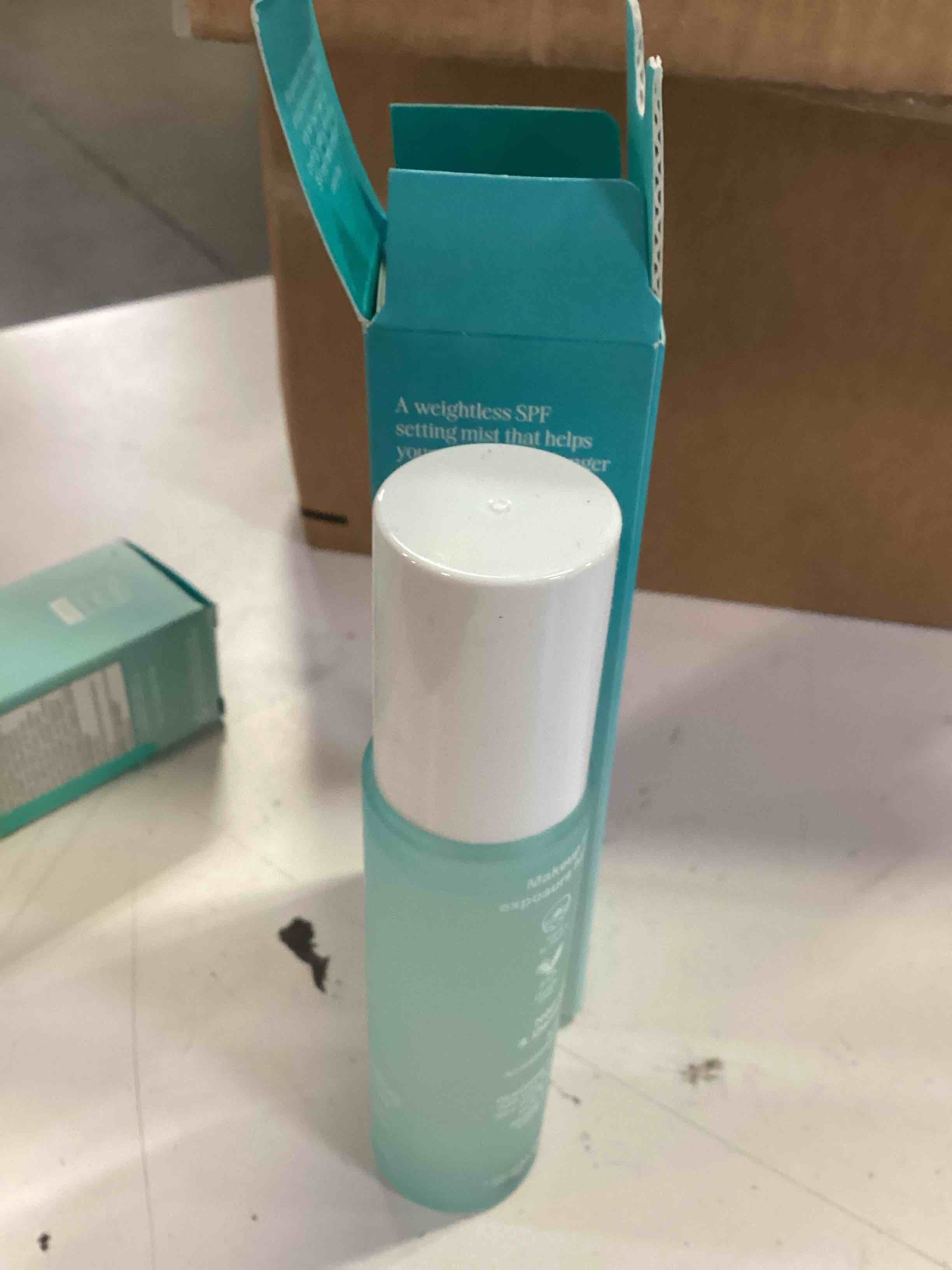 COOLA Organic Makeup Setting Spray with SPF 30, Hydrating Makeup Protection & Sunscreen made with Cucumber & Aloe Vera, Dermatologist Tested, Alcohol Free, 1.5 Fl Oz