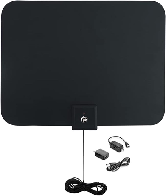 Jeje Amplified Indoor HDTV Ultra Thin Antenna 60 Miles